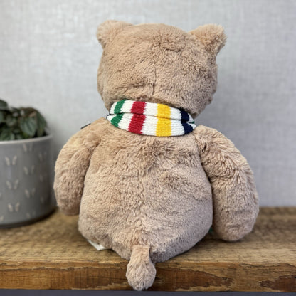 Hudsons Bay Company Pelly Bear 2007 (Animal Adventure) Striped Scarf Beanie Bear