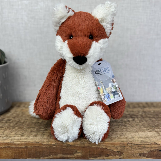Jellycat Medium Bashful Fox Cub - Orange Fox Beanie Plush Retired 12” (#2)