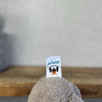 Jellycat Woogie Sloth - Small Grey Beanie Sloth Plush Rare Collectible Cute 10”