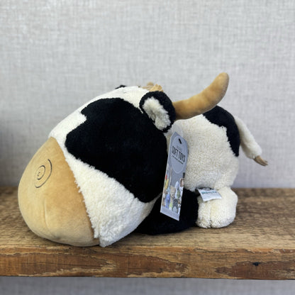 Jellycat Scallywag Cow - Large Head Cow Soft Toy Vintage Retired Quirky 10"