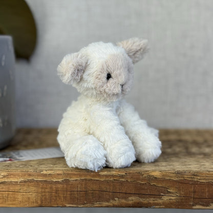 Jellycat Tiny Baby Fuddlewuddle Lamb - Baby Pocket Pal Beanie White Lamb 4” (#3)