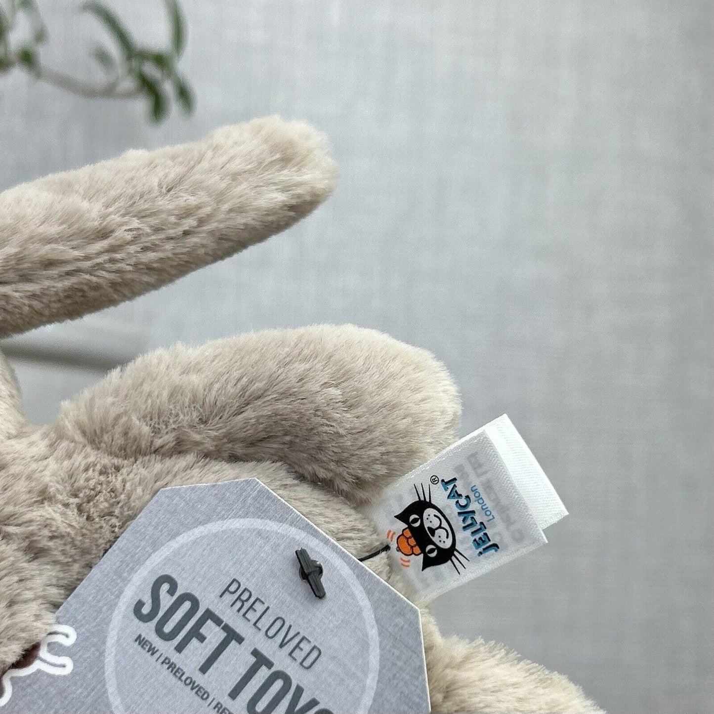 Jellycat Bashful Beige Bunny Ring Rattle - Beige Bunny Rattle Ring Soft Toy Baby
