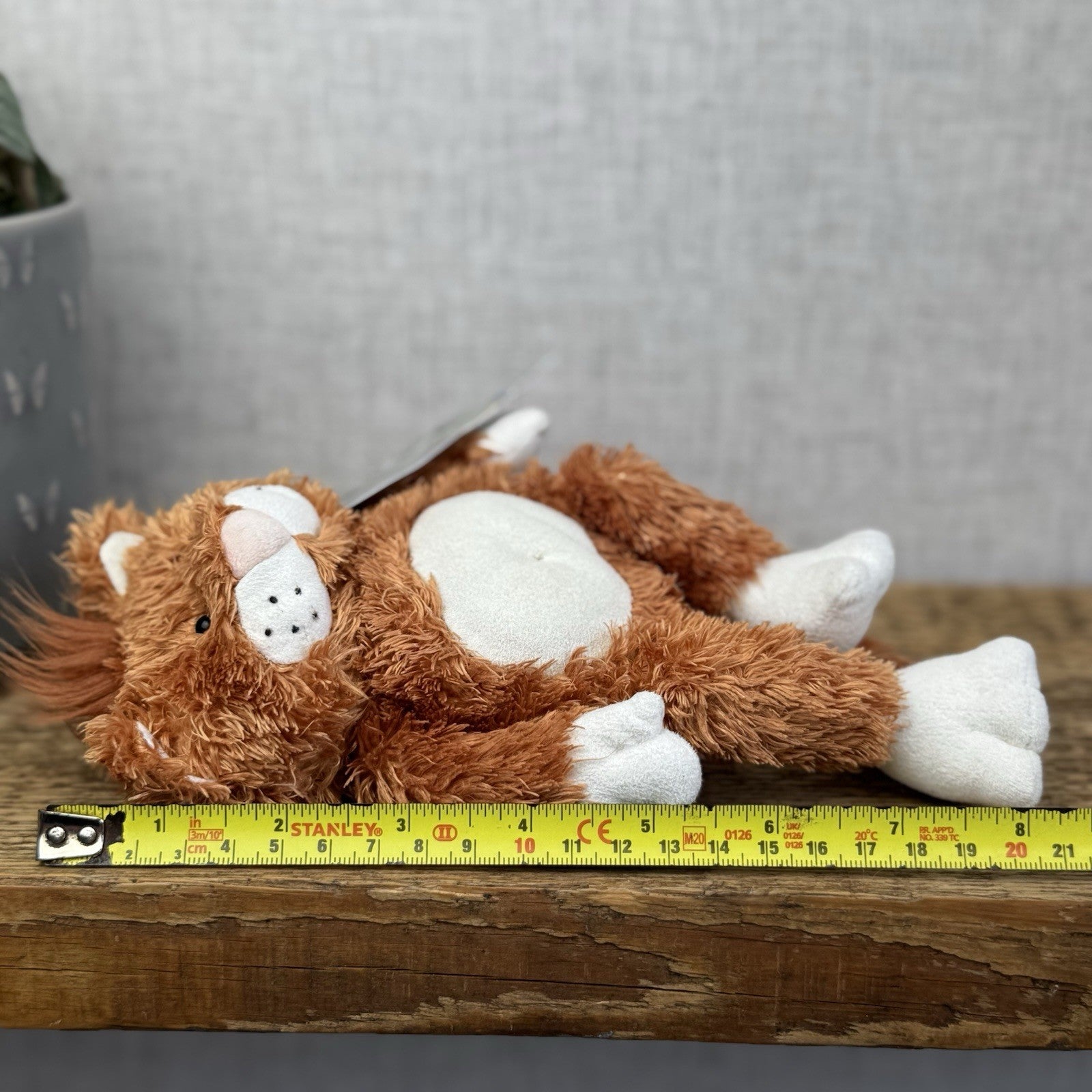 Jellycat Fred The Alley Cat - Vintage Ginger Scruffy Cat Soft Toy Collectible 8"