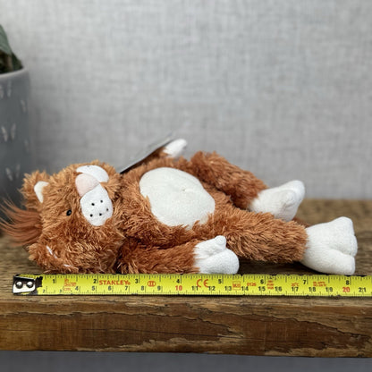 Jellycat Fred The Alley Cat - Vintage Ginger Scruffy Cat Soft Toy Collectible 8"