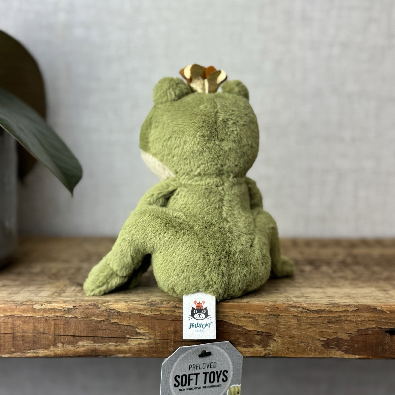 Jellycat Small Felipe Frog Prince - Little Frog In Crown Retired Frog Small 6”