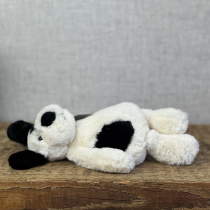 Jellycat Bashful Black & Cream Puppy Dog - Small Beanie Dog Retired Plush 8”