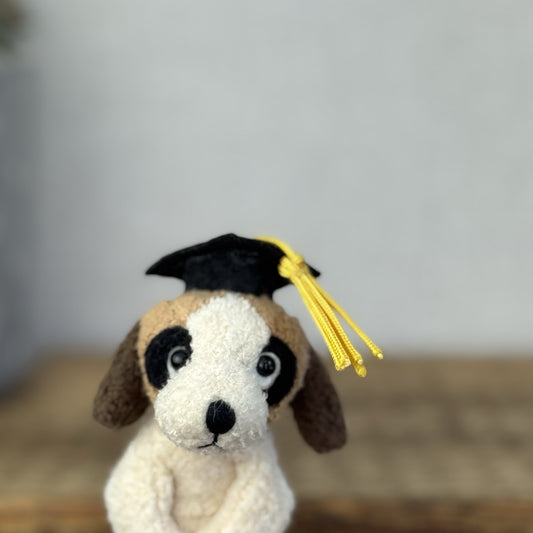 Russ Luv Pets Graduation Dog Patches - TINY Mini Version Super Cute 3” With Tags