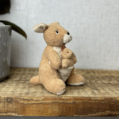 Russ Berrie Luv Pets - Tiny Kangaroo Darwin - Pocket Pal Tiny Beanie Soft Toy 6”