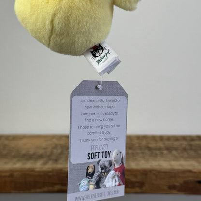 Jellycat Chicky Cheeper Yellow Chick - Tiny Yellow Beanie Chick/Bird 4" Retired
