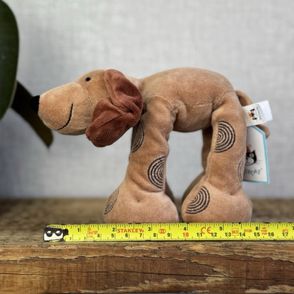 Jellycat Footfall Dog - Vintage Brown Jellycat Dog Beanie Retired Rare With Tags