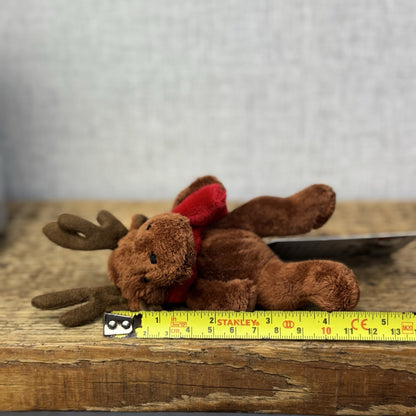 Marks & Spencers Soft Toy Stag Deer Mini Beanie Christmas Scarf Vintage 4"