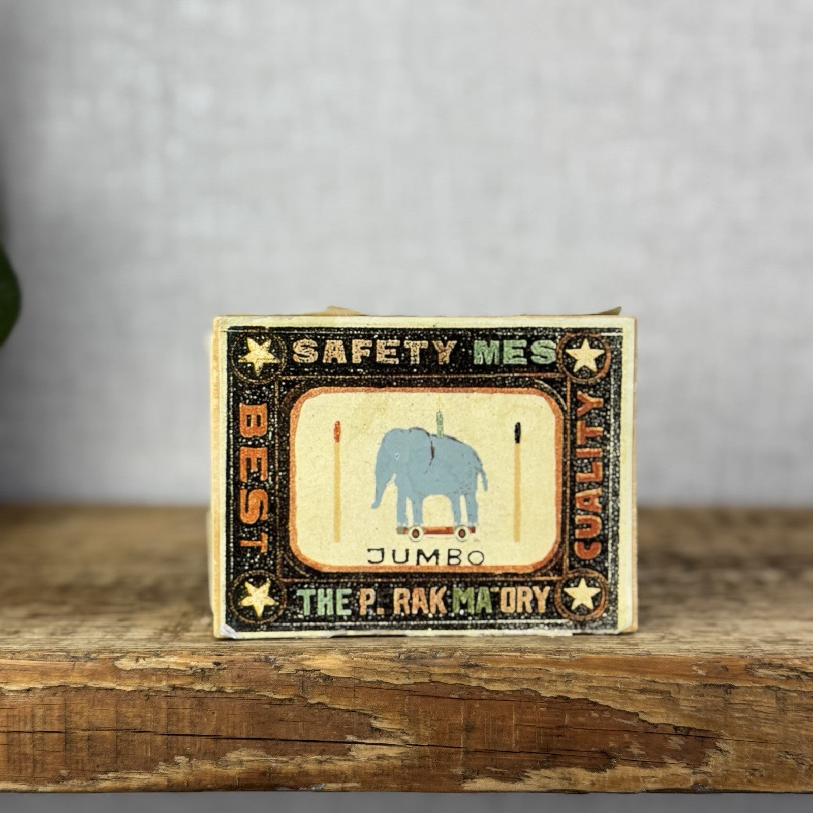 Maileg St Louis Matchbox Mouse - Wooden Matchbox Vintage Rare (Damage Matchbox)