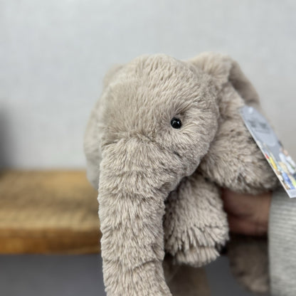 Jellycat Meduim Smudge Elephant Retired OG First Release Grey Elephant 16"