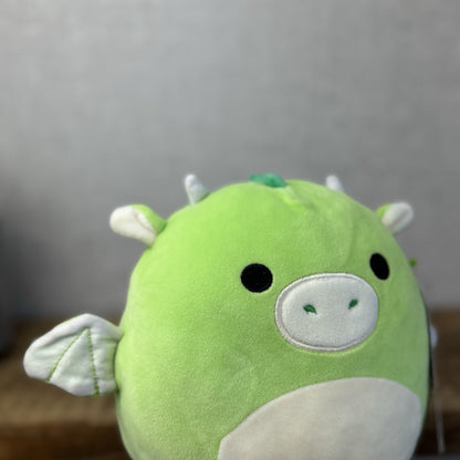 Squishmallow Dexter Green Dragon - Dragon Soft Toy Squishy Plush 7.5" 