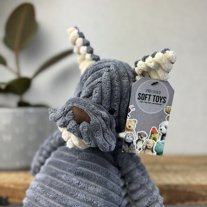 Jellycat Cordy Roy Gray/Grey Puppy Dog - French Bulldog Plush Corduroy 16"