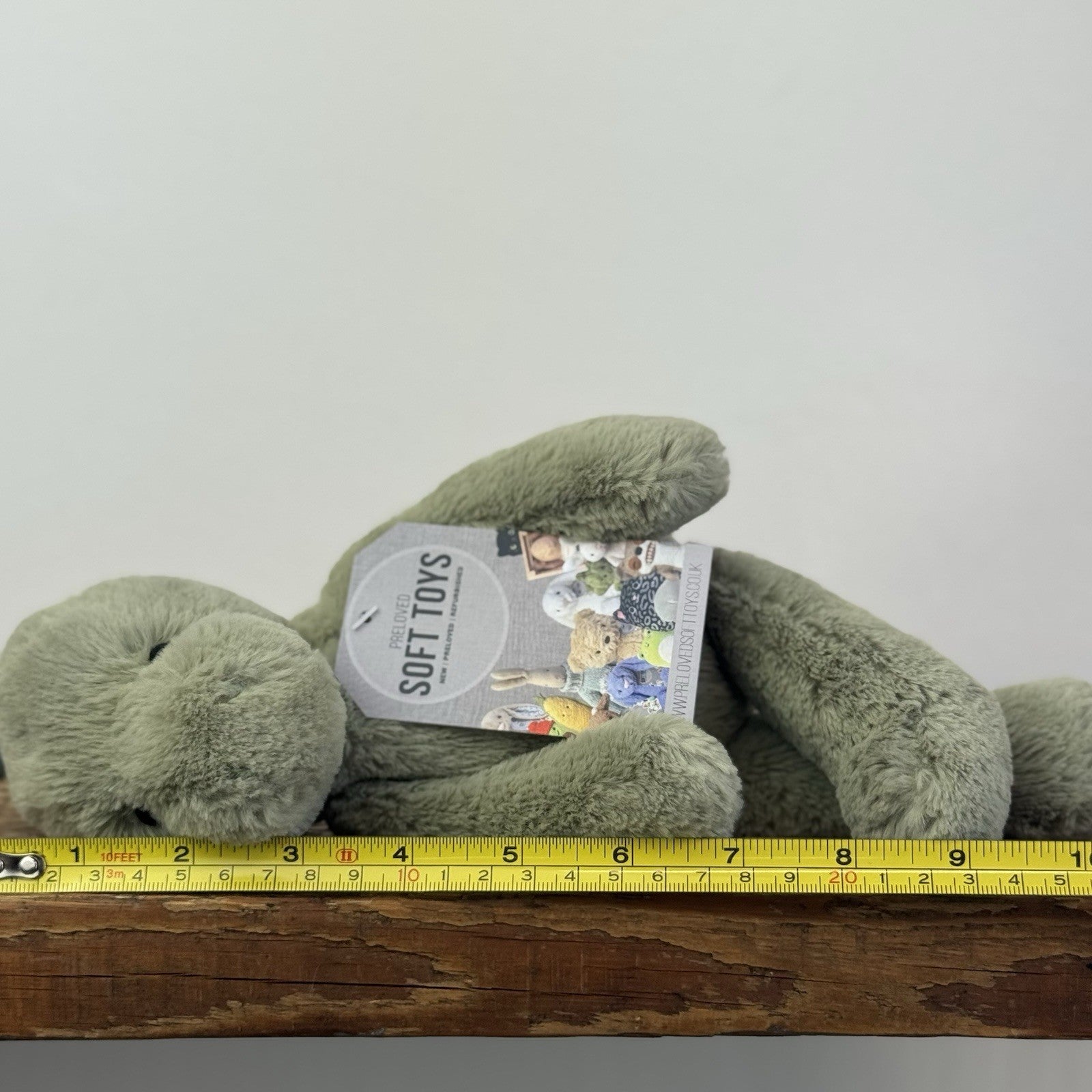 Jellycat Small Boyd Dino - Snugglet Green Super Soft Dinosaur Retired 11"