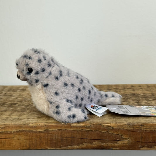 Jellycat Nauticool Spotty Seal - Tiny Fluffy Grey Seal Soft Beanie Pocket Size