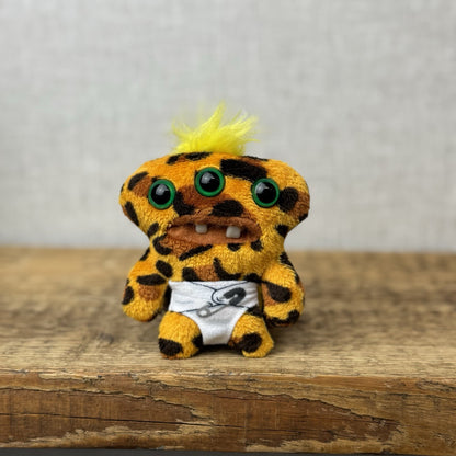 Fuggler Baby Fugg - Annoyed Alien Leopard Print Fleece Plush Mini Monster 3.5"
