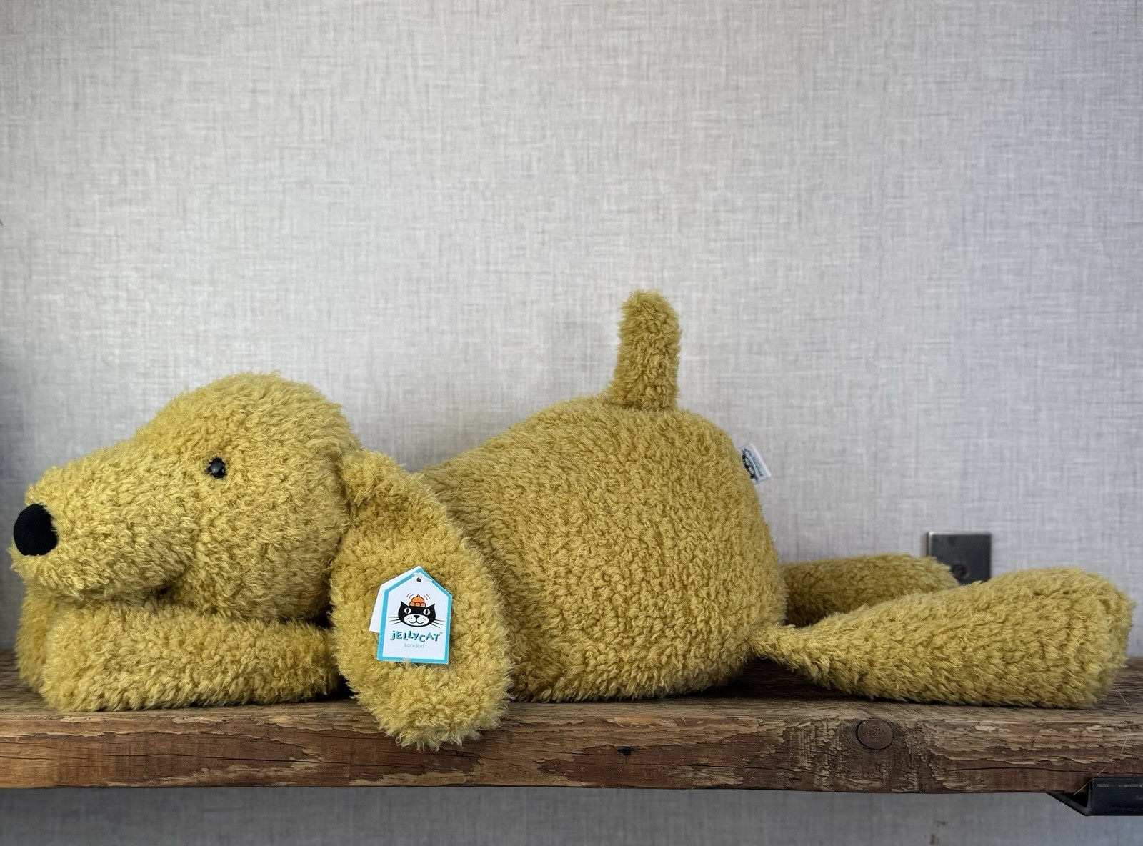 Jellycat Splootie Puppy - Retired & Rare Large Golden Beanie Floppy Dog 22”