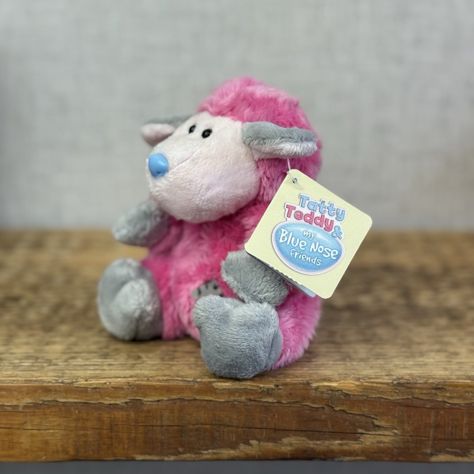 Blue Nose Friends Frizzie The Lamb - Pink Fluffy Lamb Collectible #44  BNWT