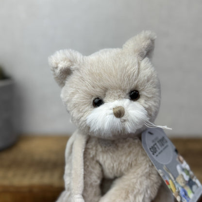 Bukowski - Barbara Bukowski Little Catty - Beige Floppy Beanie Kitten Cat Plush