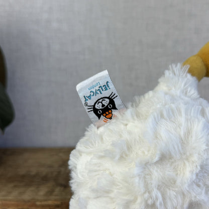 Jellycat Bessie Chicken - Small White Beanie Chicken Soft Toy Retired Rare 10”