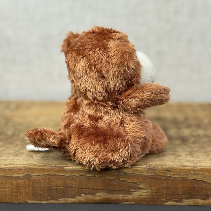 Russ Berrie Luvvies - Rob The Monkey Beanie - Pudding MonkeySoft Toy Tiny 4”