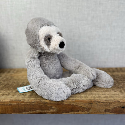 Jellycat Small Bailey Sloth - Small Grey Sloth Snugglet Rare Retired With Tags