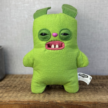 Fuggler Green Rabid Rabbit Fuggler Felt Bunny Rabit Cute Ugly Retired