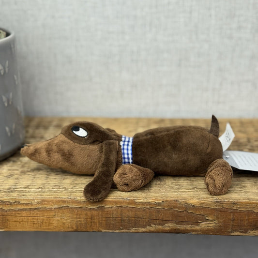 Charlie & Lola CBeebies Sizzles Sausage Dog Plush - 2005 Cute Beanbag Plush 7”