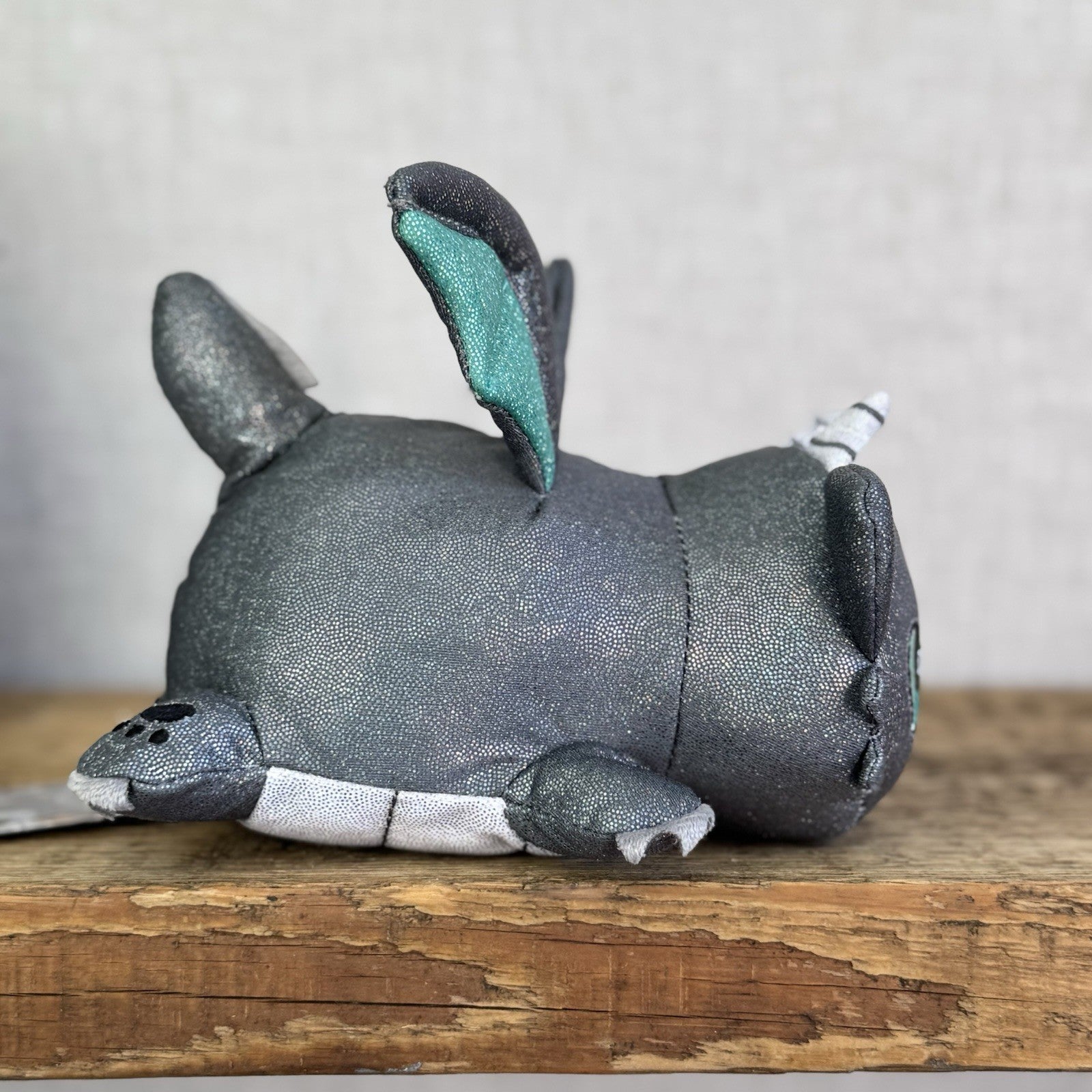 Aphmau MeeMeows - Dragon Cat Grey/Green Sparkly Plush Collectible 5"