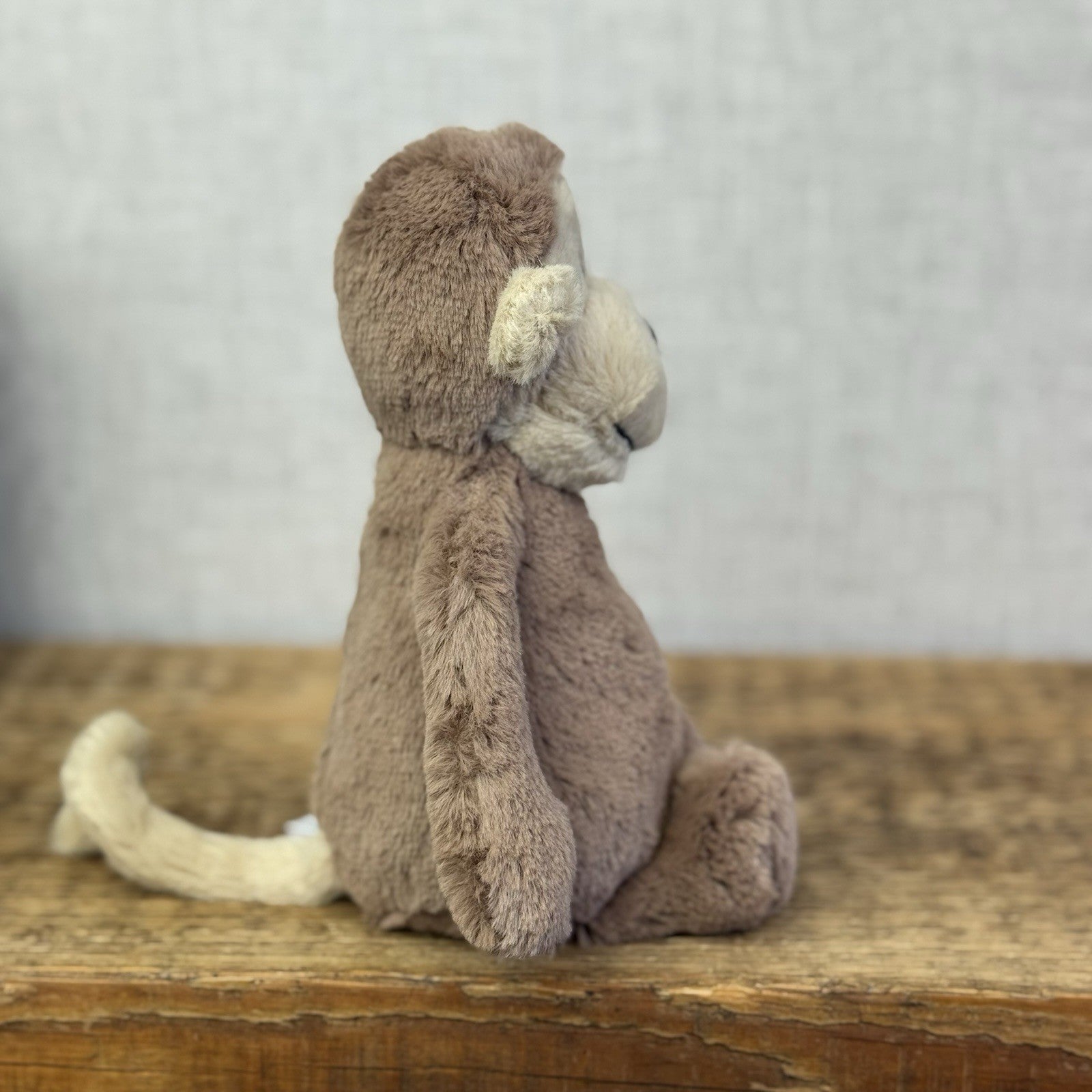 Jellycat Small Bashful Monkey Retired Brown Beanie Monkey Plush Retired 8" BNWT