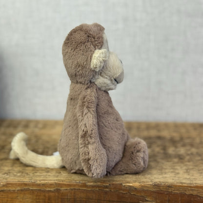 Jellycat Small Bashful Monkey Retired Brown Beanie Monkey Plush Retired 8" BNWT