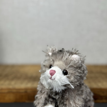Bukowski Bears Little Kitty - Maciek Kitten Miniature Grey Tabby Cat Beanie 6"
