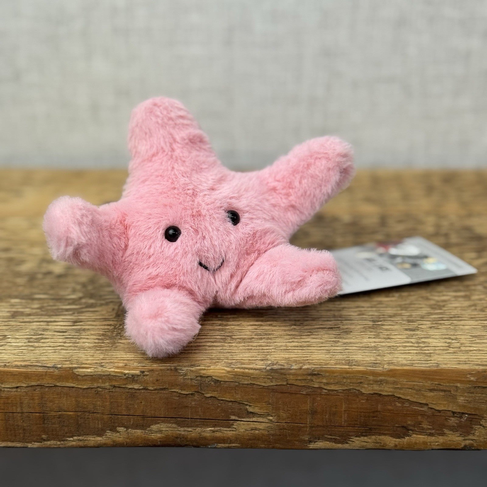 Jellycat Tiny Fluffy Starfish - Pink Starfish Soft Toy Sea Creature Retired NWOT