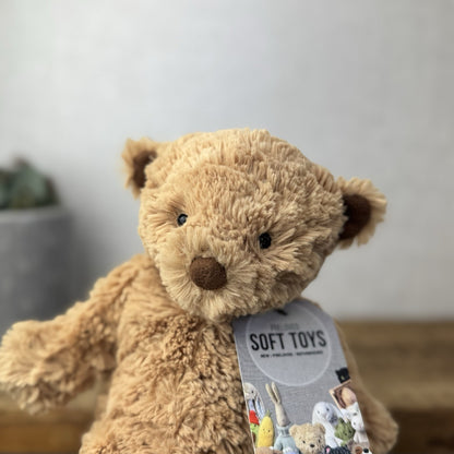 Jellycat MillyBoo Bear - Small Textured RARE Traditional Brown Bear Vintage 10"