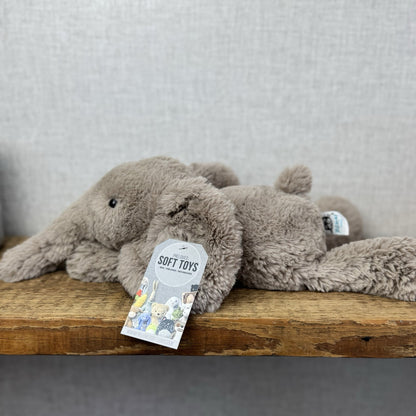 Jellycat Meduim Smudge Elephant Retired OG First Release Grey Elephant 16"