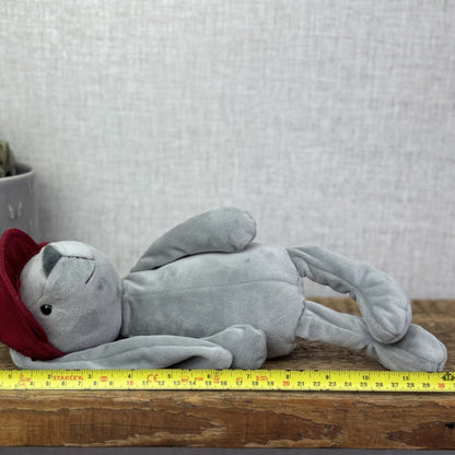 Jellycat Hip Hop Bunny - Grey Bunny Baseball Cap Rare Retired New With Tags