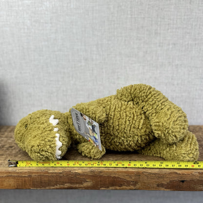 Jellycat Quangle Wangle Dinosaur - Green Textured Sitting Dinosaur Beanie 12"