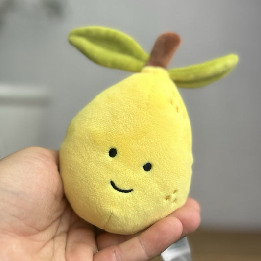 Jellycat Fabulous Lemon - Small Beanie Lemon Soft Toy Collectible Food 5”