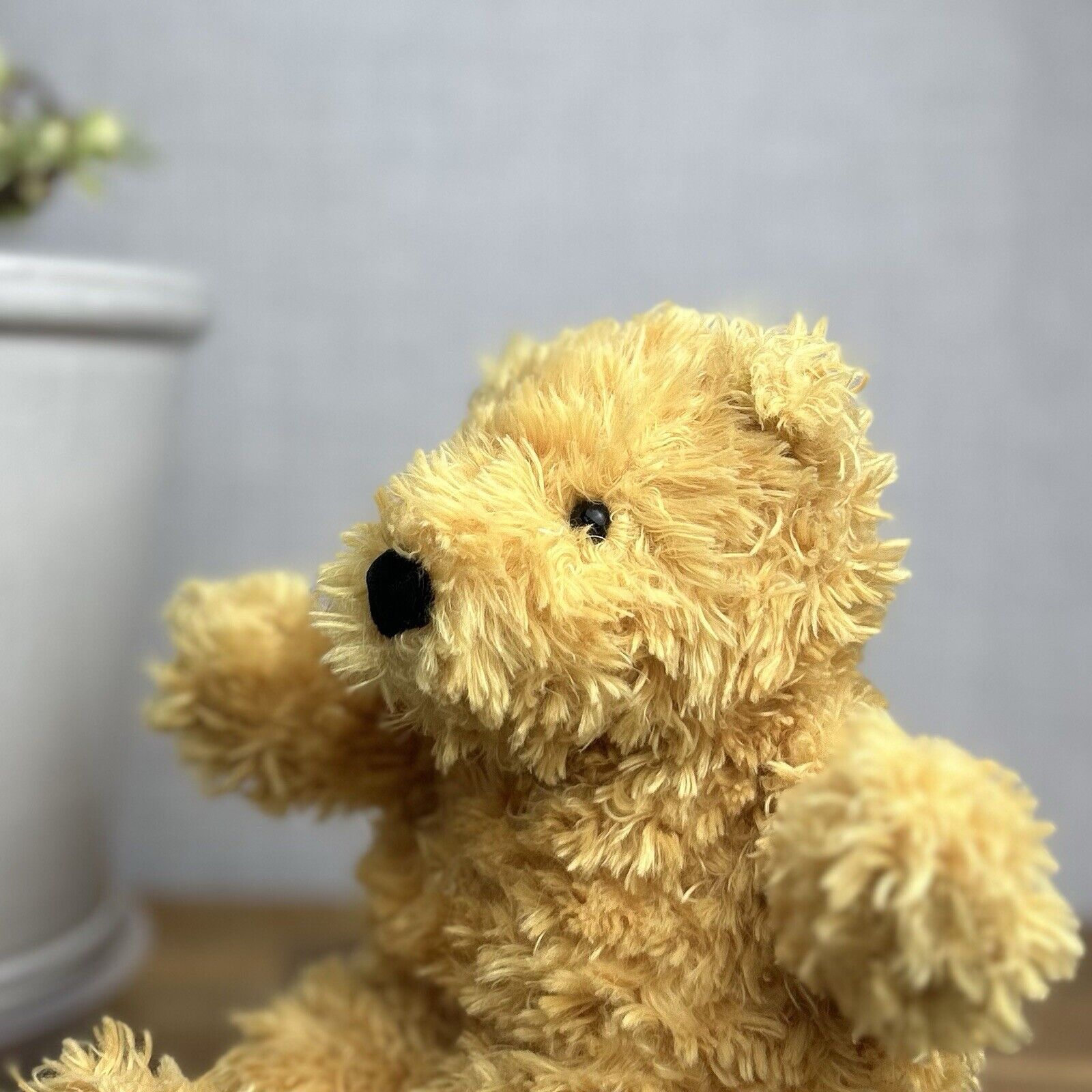 Jellycat Small Toastie Bear - Small Golden Bear - Arms Up - Curly Fur Bear  9”