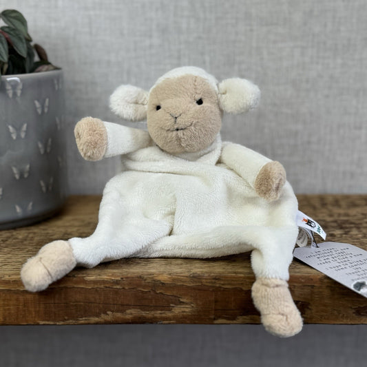Jellycat Husbie Lamb Soother Comoforter - Sheep Baby Soft Toy Blanket NWOT