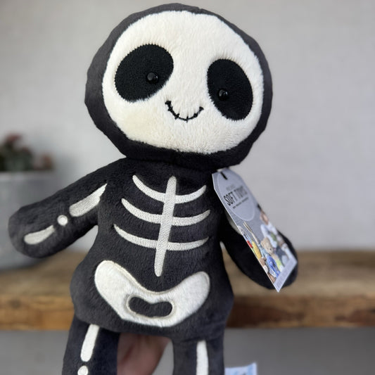 Jellycat Skeleton Bob - Skeleton Plush Soft Toy Beanbag Retired 12"