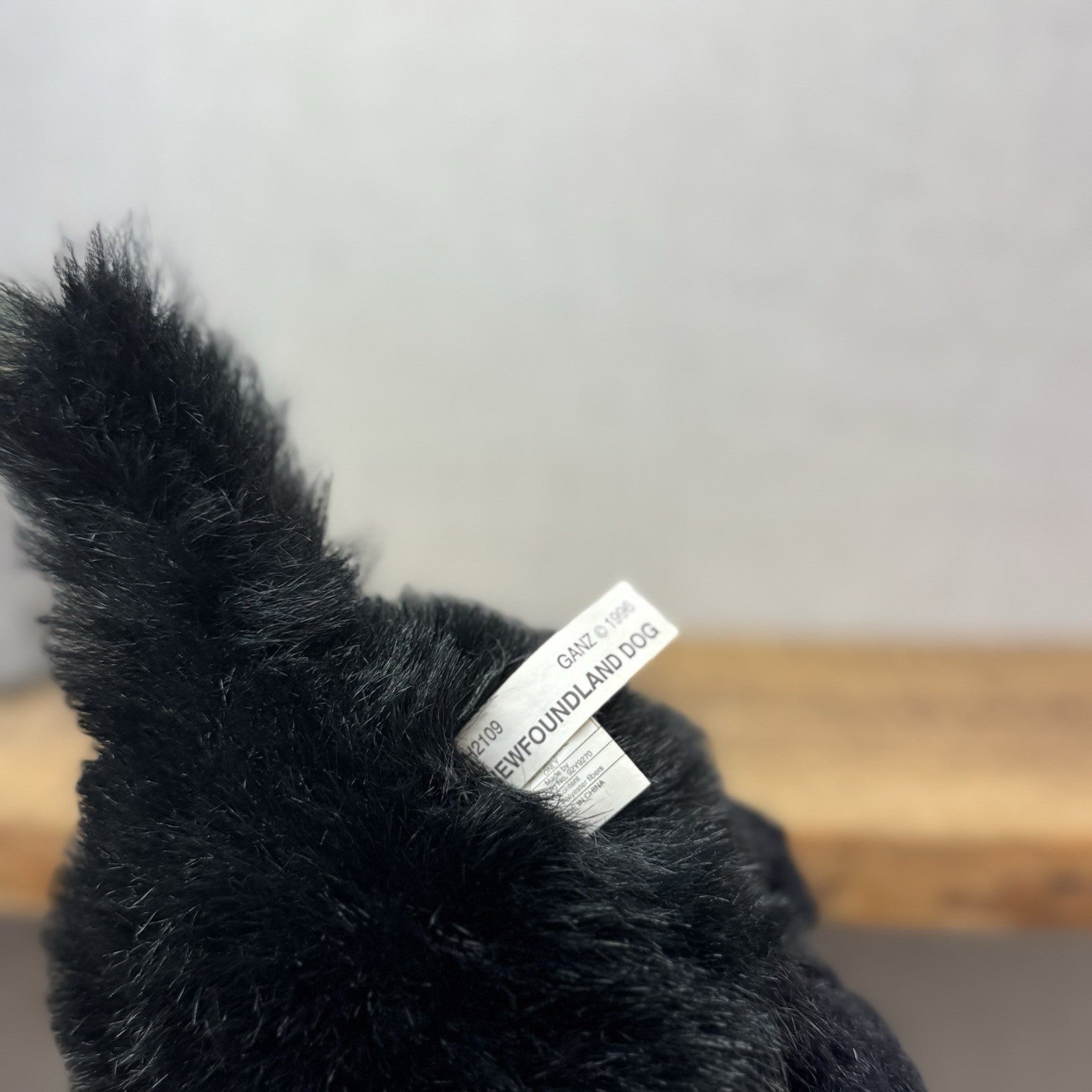 Ganz 1996 Newfoundland Dog Soft Toy - Vintage Rare Pristine Condition Black Dog