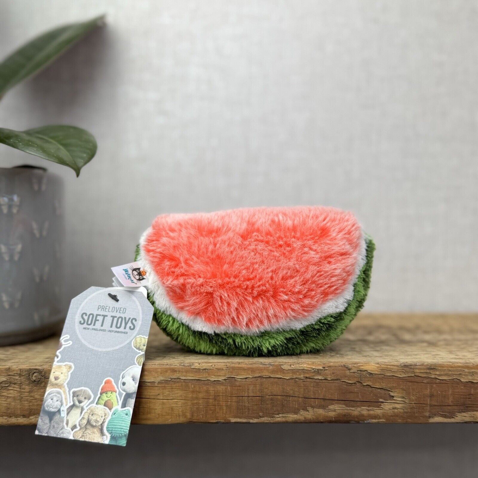 Jellycat Small Amuseable Watermelon Slice - Small Fluffy Melon Soft Toy (2)