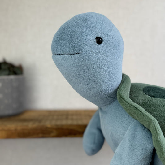 Jellycat Big Spottie Turtle - Large Green/Blue Turtle Beanie Soft Toy New Tags