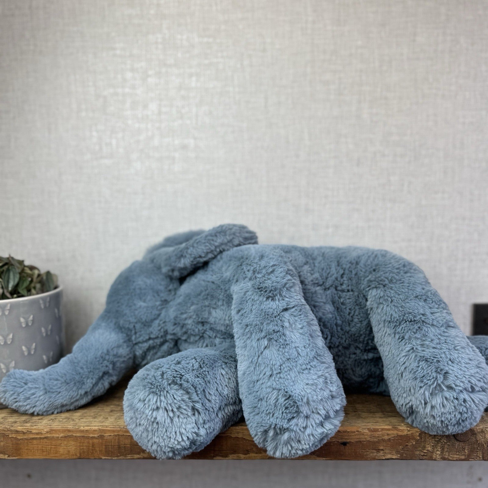 Jellycat Large Huggady Elephant - Big Floppy Elephant Beanie Rare/Retired 26"