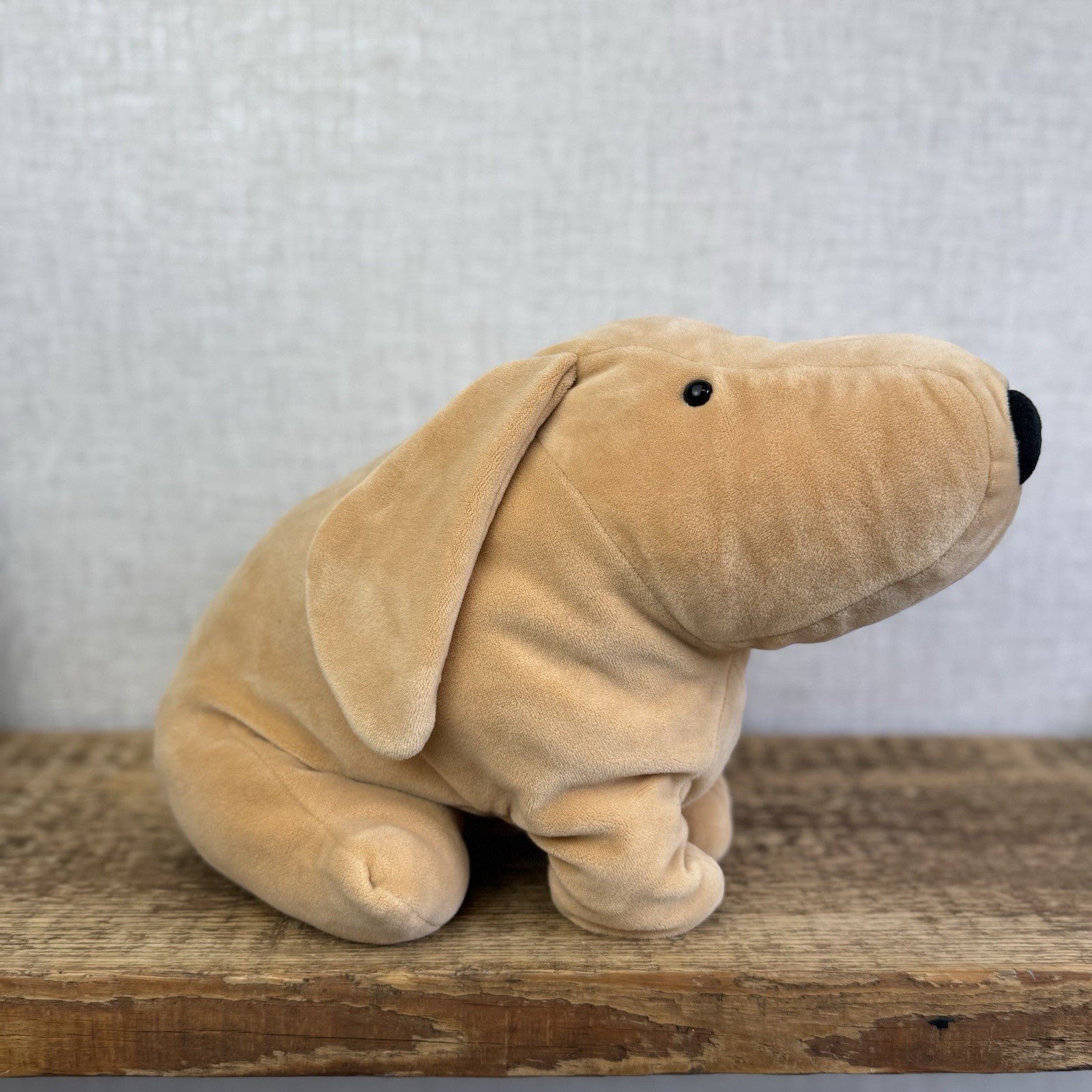 Jellycat Large Mellow Mallow Dog - Beige/Sand Squishy Dog Soft Beanie Toy 12"