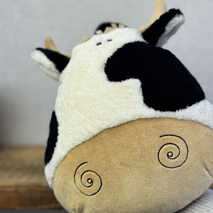 Jellycat Scallywag Cow - Large Head Cow Soft Toy Vintage Retired Quirky 10"