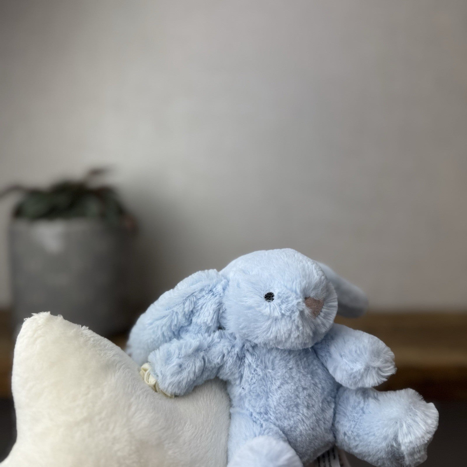 Jellycat Blue Bunny Musical Pull - Lullaby Mobile Baby Music Baby Blue Soother
